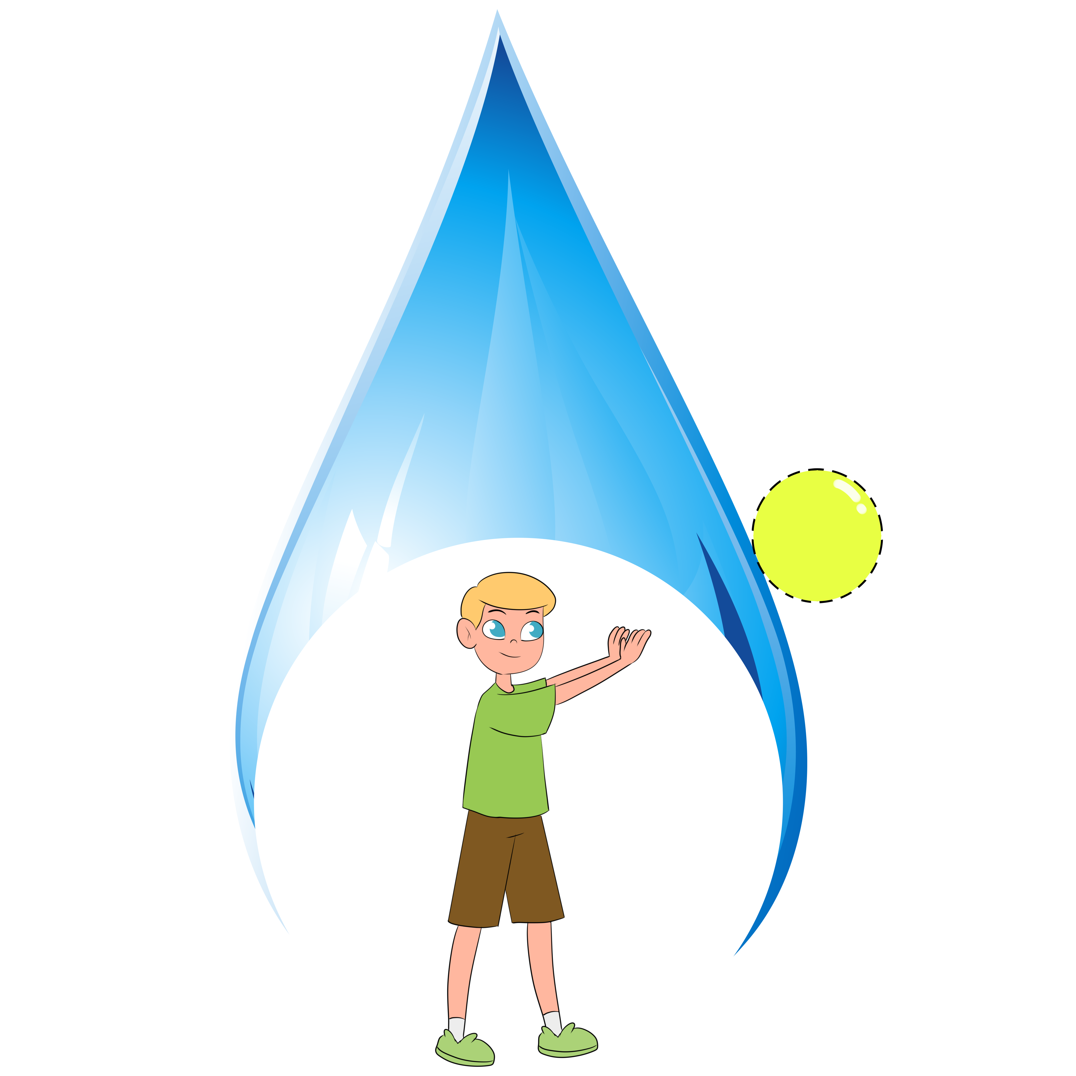 making a ball of anger and throw it away