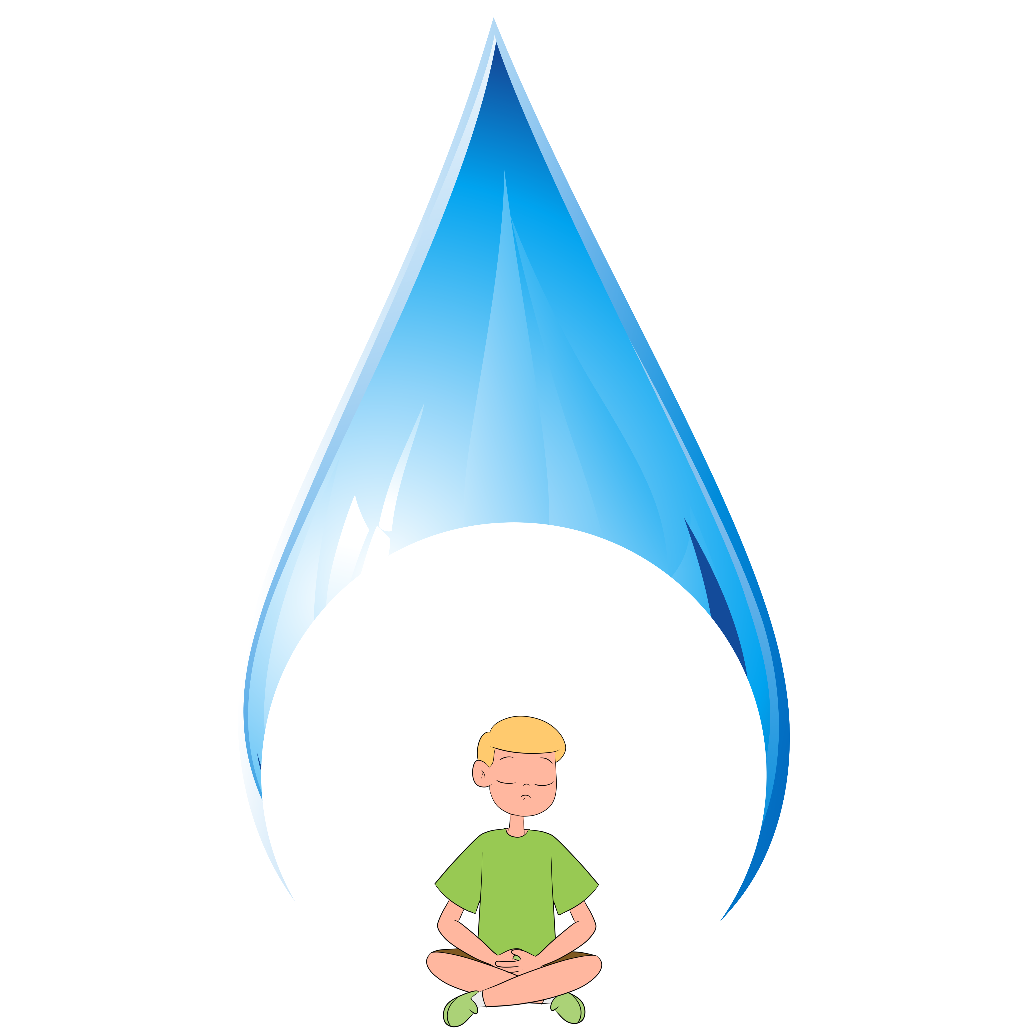 taking three deep breaths