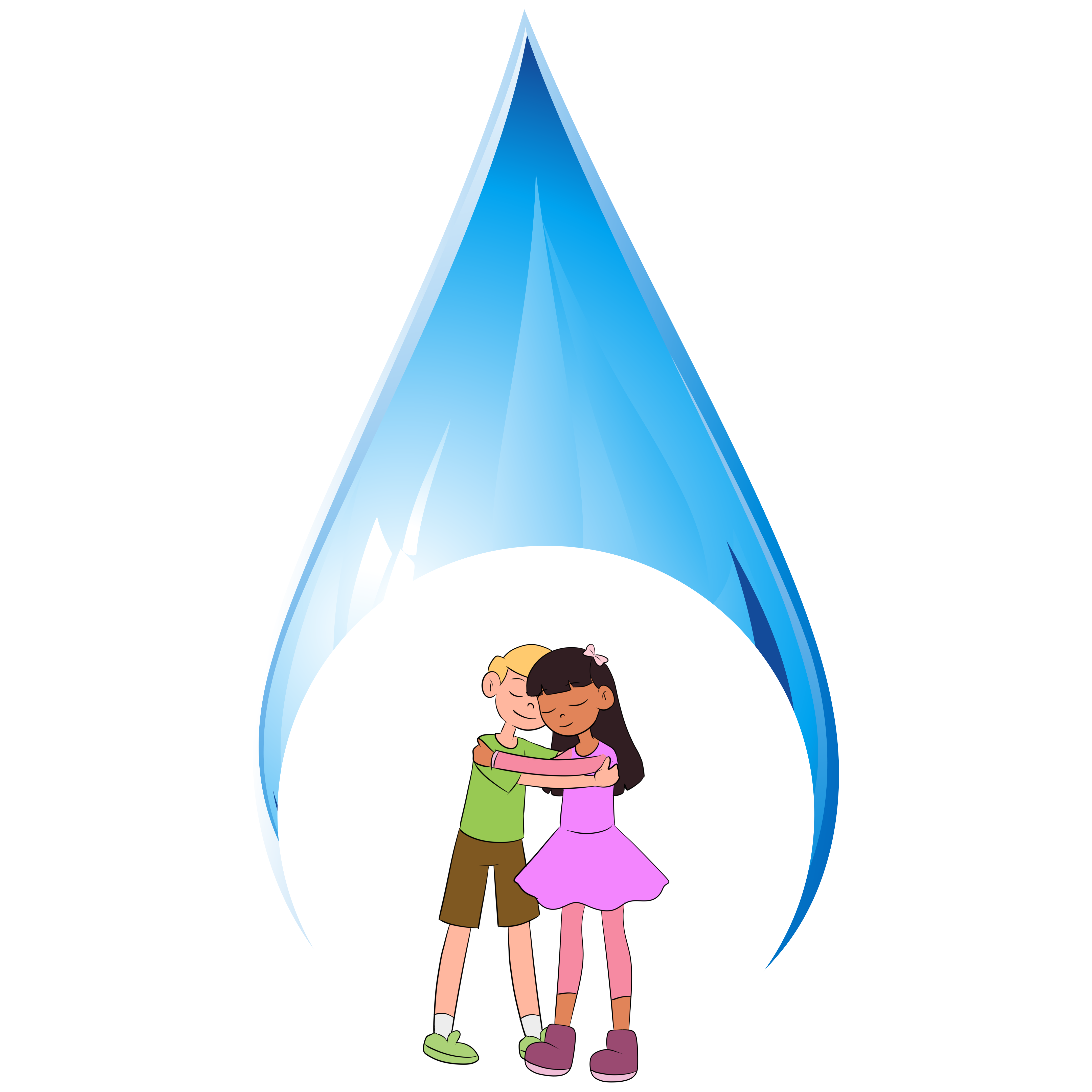 giving someone a hug